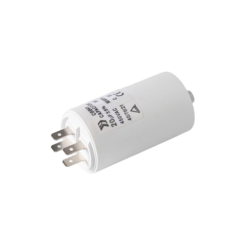CBB60 Capacitor for Washing Machine Motor (Cylinder Plastic Case)